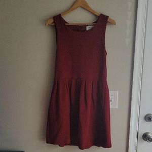 EUC Anthropologie Ganni Noon & Night Sleeveless Dress in Burgundy